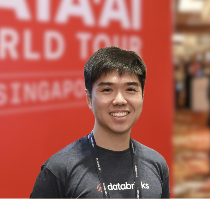 Ivan Ong at a Databricks event